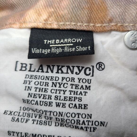 NWT Blank NYC The Barrow Vintage High Rise Short Women's Size 26 Vatican Angels - Picture 3 of 11